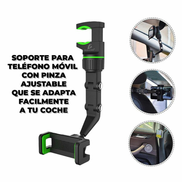 Soporte Porta Celular Carro Auto Espejo Retrovisor Ele Gate