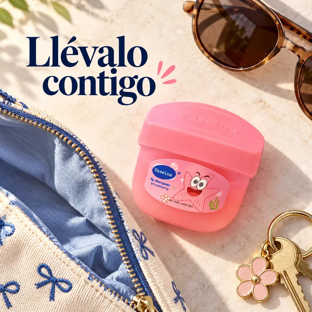Bálsamo Labial Tipo Vaselina En Tarro Con Diseño Olor Frutal - Imagen 2