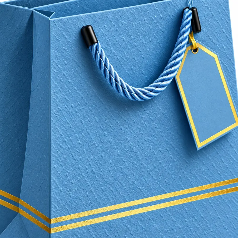 Bolsas de regalo con asas y etiqueta, paquete de 12 piezas - Imagen 2