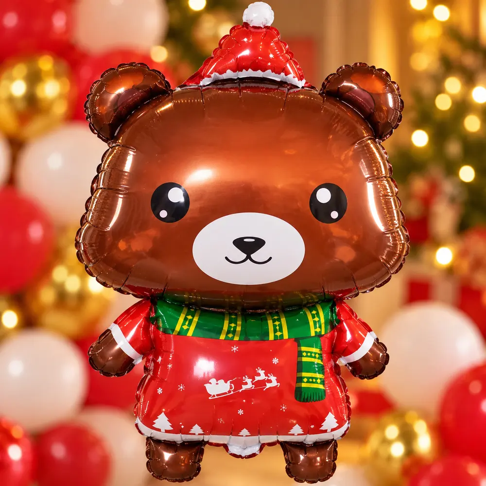 Kit de 58 globos navideños y letras Feliz Navidad - Imagen 2