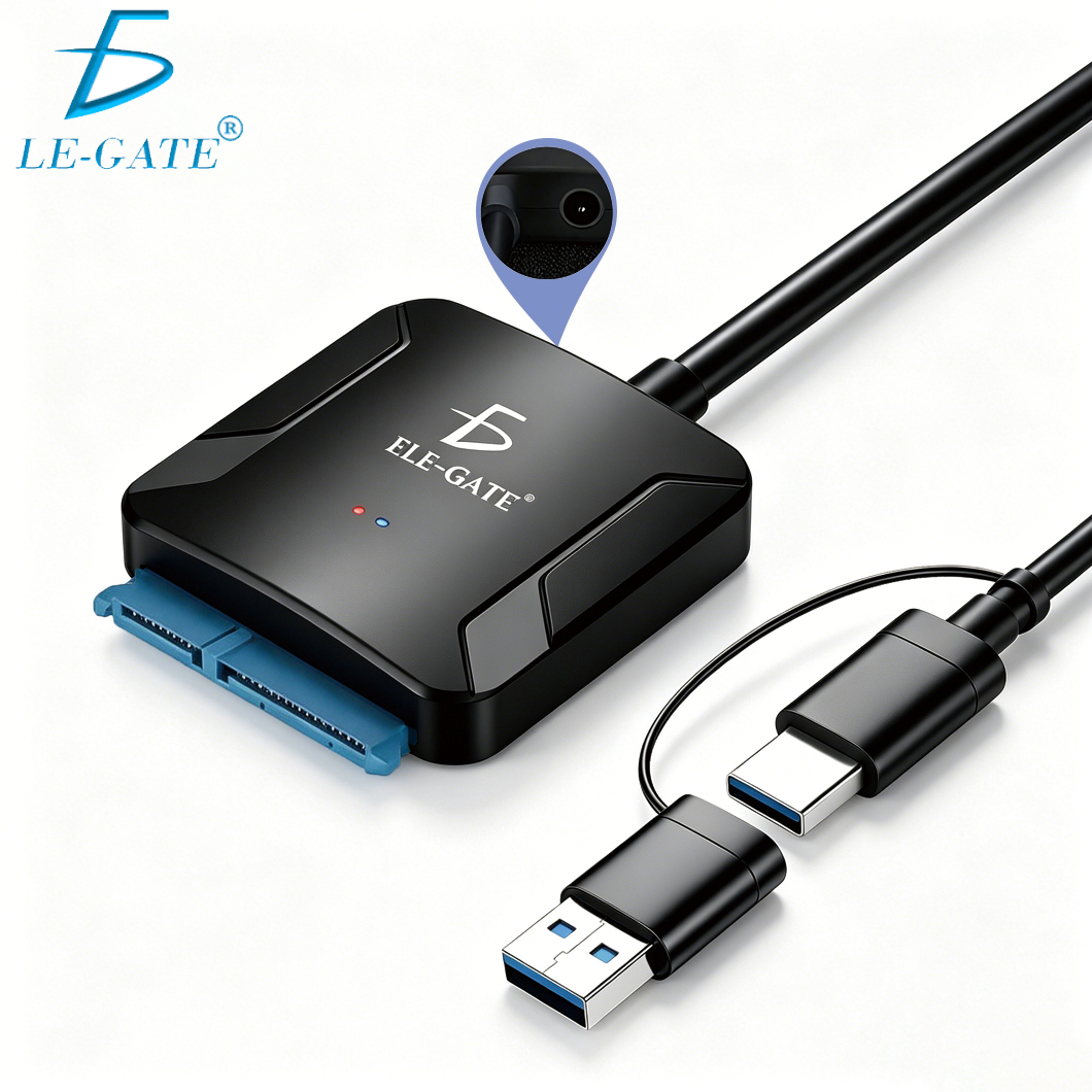Adaptador SATA a Type C USB 3.0 – Compatible con HDD/SSD 2.5”