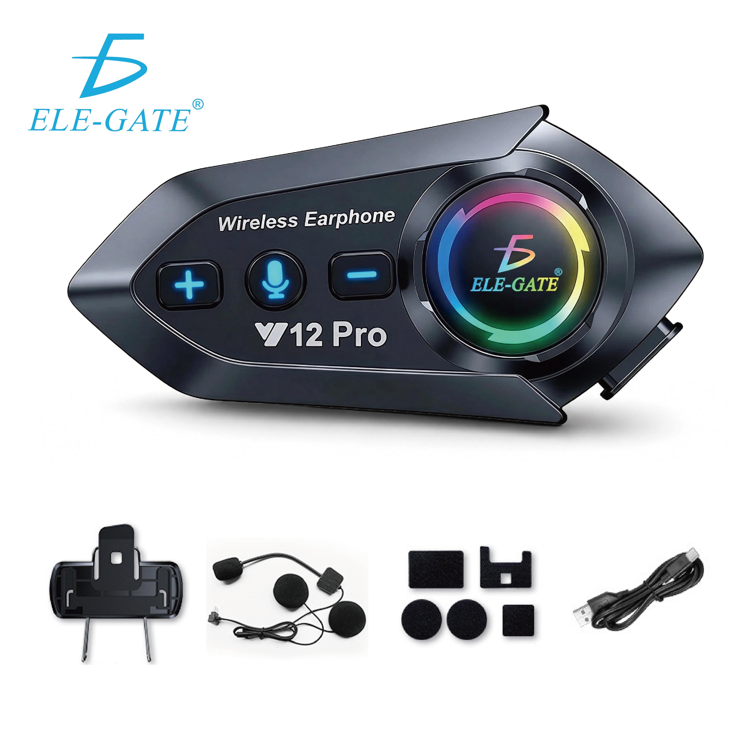 Auricular Bluetooth para Casco de Moto Manos Libres Inalámbrico con Bluetooth 5.1
