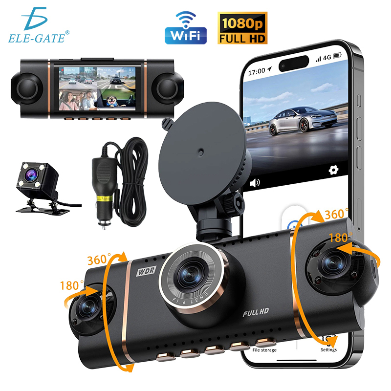 Cámara de Tablero 1080 + 4 Canales – Sistema 360° para Auto