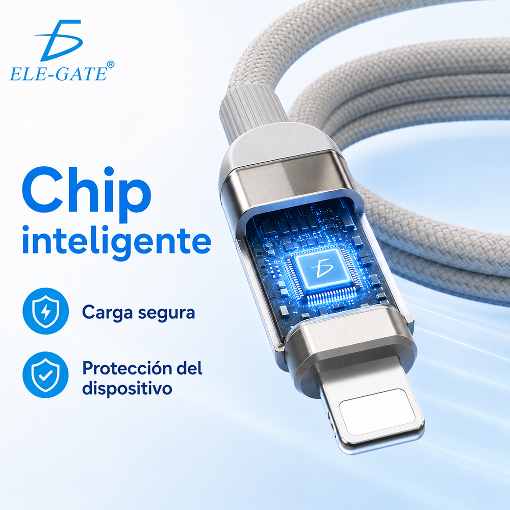 Cable Cargador Inteligente Magnético 65W para Auto Carga Rápida - Image 2