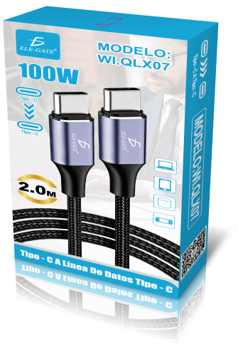 Cable USB-C a USB-C 100W PD | Carga rápida y transferencia hasta 480Mbps - Image 5