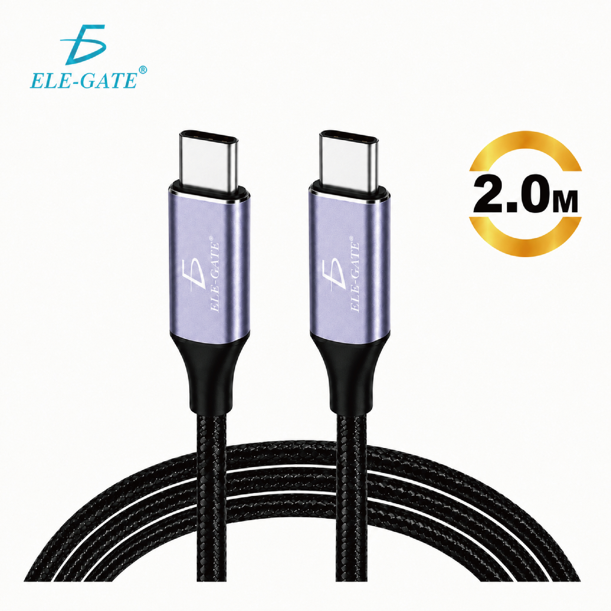 Cable USB-C a USB-C 100W PD | Carga rápida y transferencia hasta 480Mbps