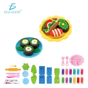 Set De Plastilina Infantil Con Moldes De Comida Y Sushi