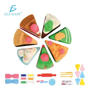Kit de Plastilina de 6 Colores con Moldes de Postres