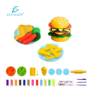 Kit de plastilina infantil con moldes, rodillo y herramientas