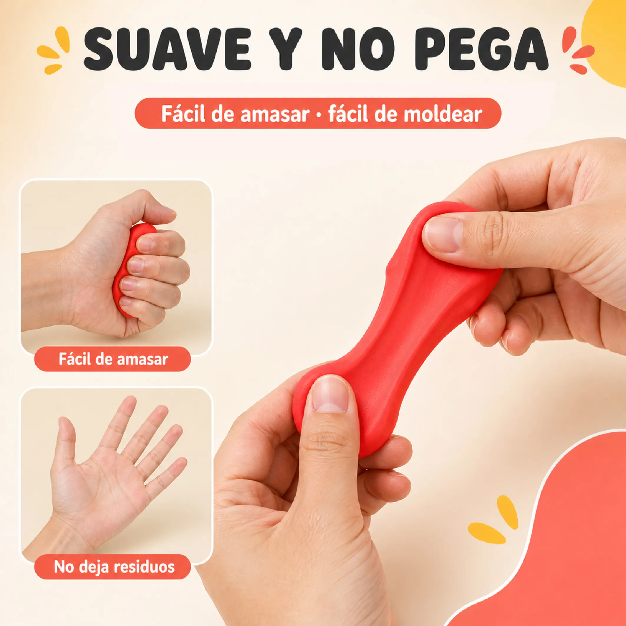 Kit De Plastilina Infantil Con Moldes De Frutas Y Verduras - Imagen 3