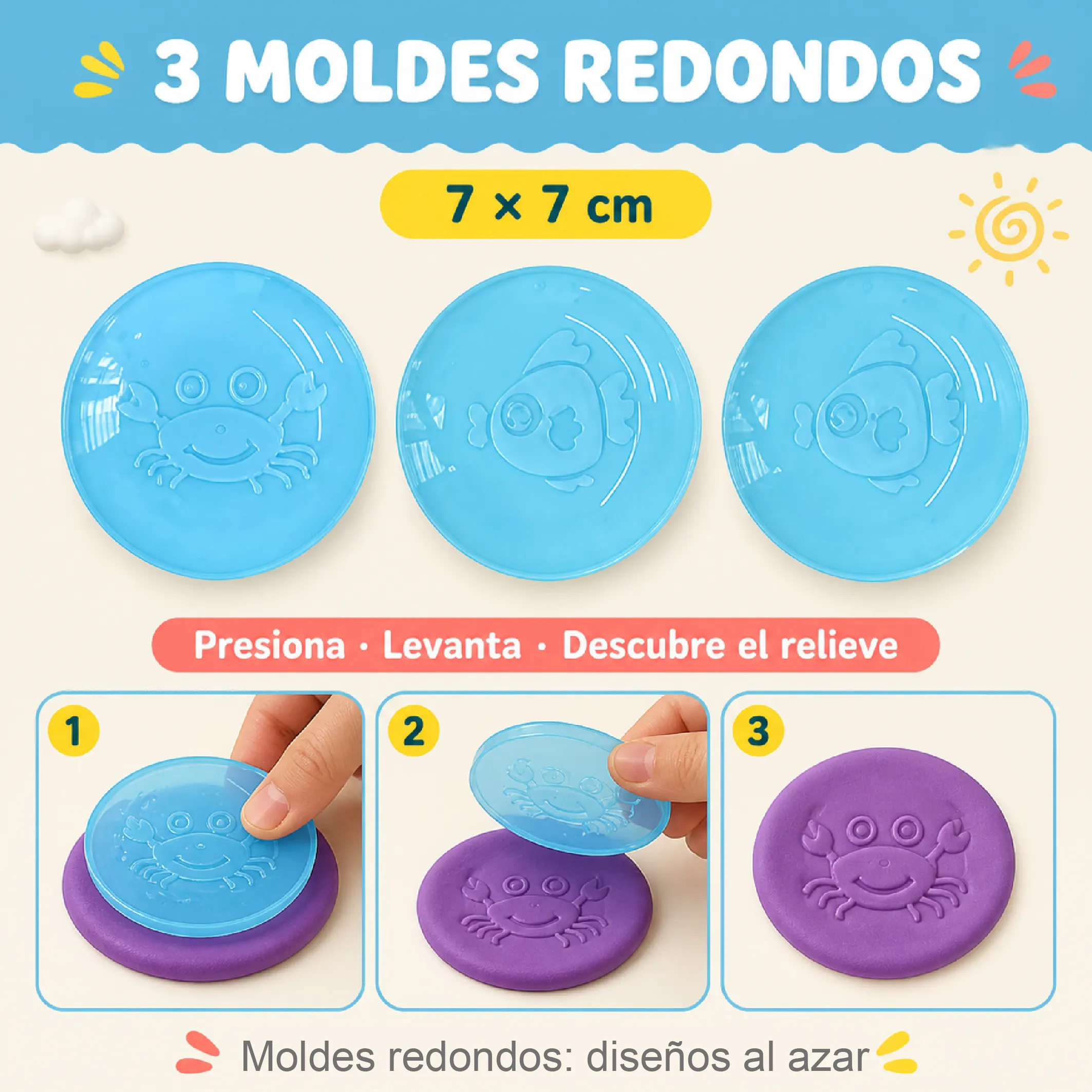 Kit De Plastilina Infantil Con Moldes De Frutas Y Verduras - Imagen 5
