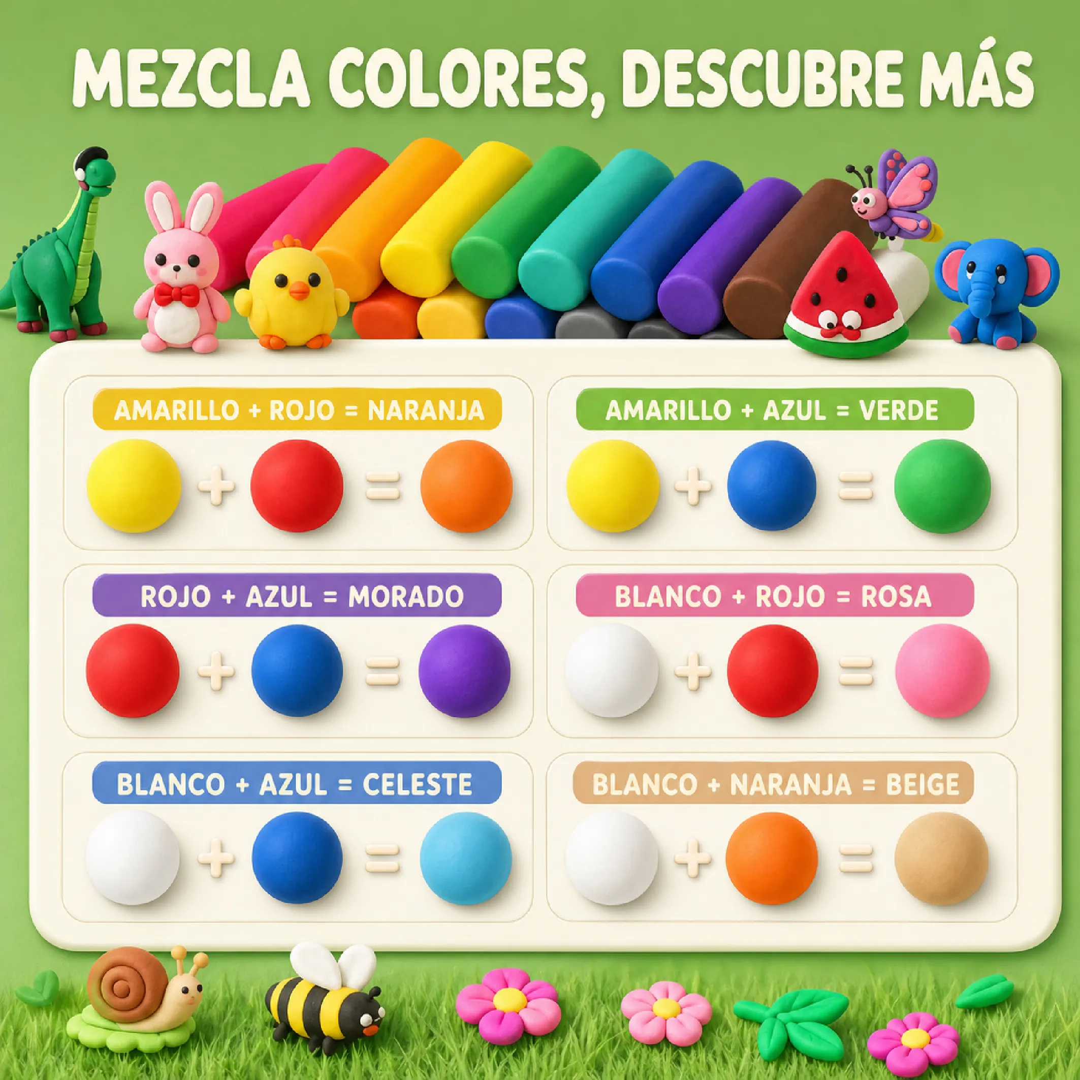 Plastilina de Harina de Trigo 24 Colores para Niños - Imagen 3