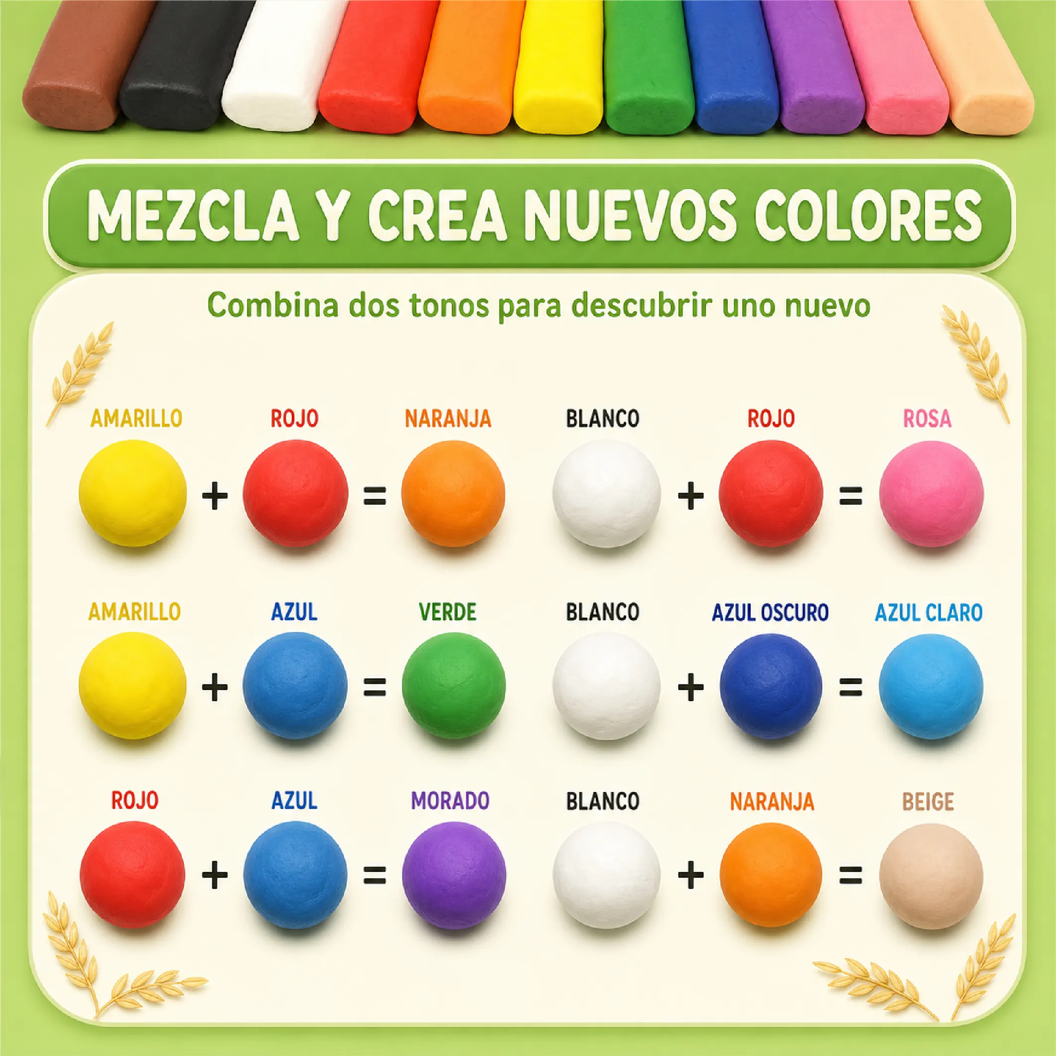 Plastilina de Harina de Trigo 12 Colores para Moldear - Imagen 3