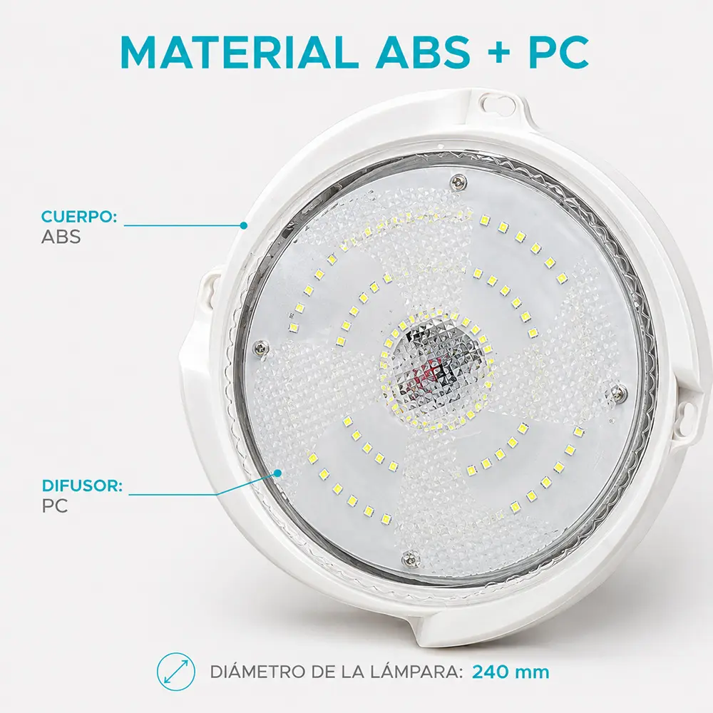 Luz de Techo Solar para Interior 100 W Con Sensor de Luz y Control Remoto - Imagen 2