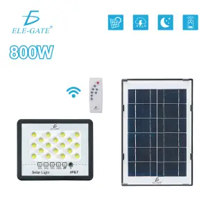 Luz Solar LED de 800W para Exteriores  - Atardecer/Amanecer Automático - Impermeable