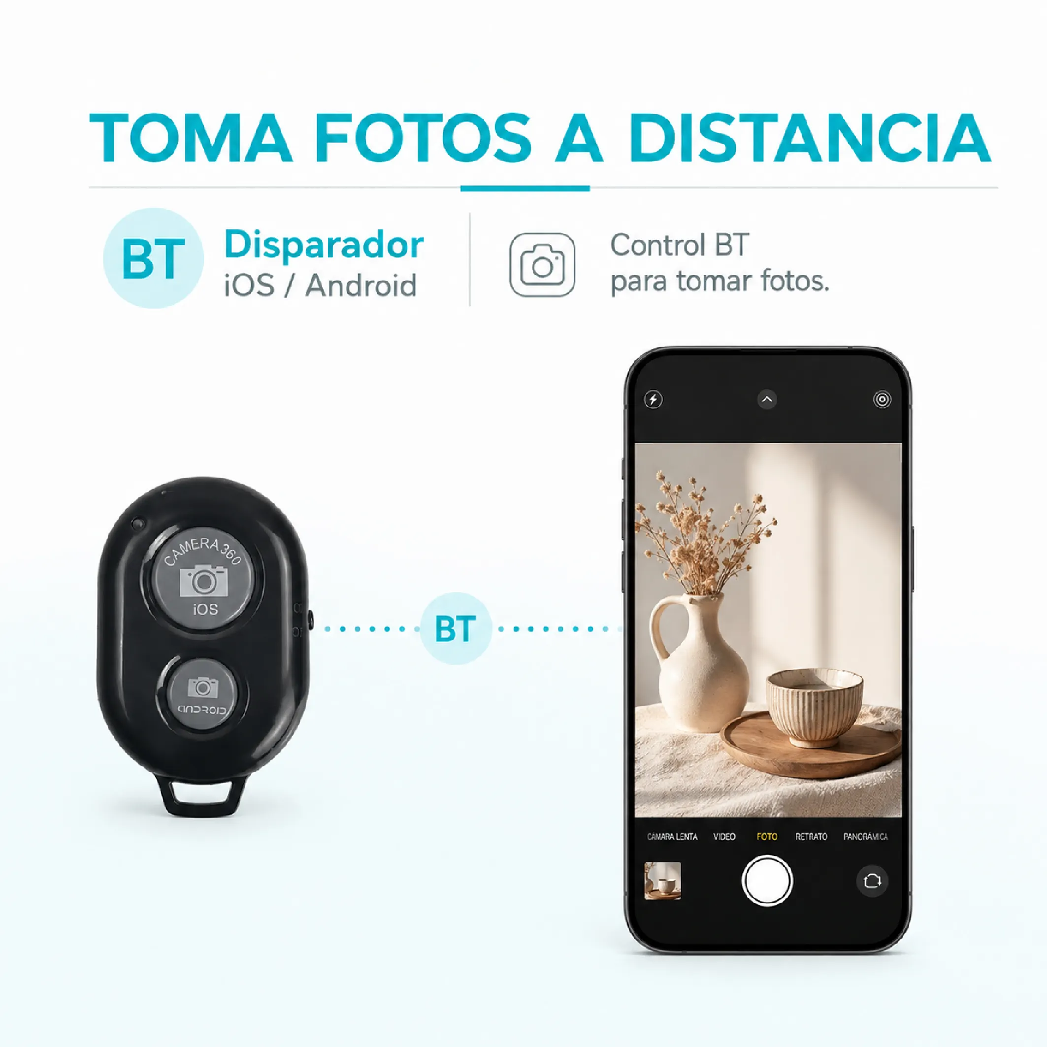 Aro de Luz LED de 18 Pulgadas para 3 Celulares con 3 Tonos - Imagen 4
