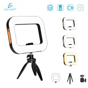 Luz LED Cuadrada de 20 W con Trípode y Batería de 8000 mAh