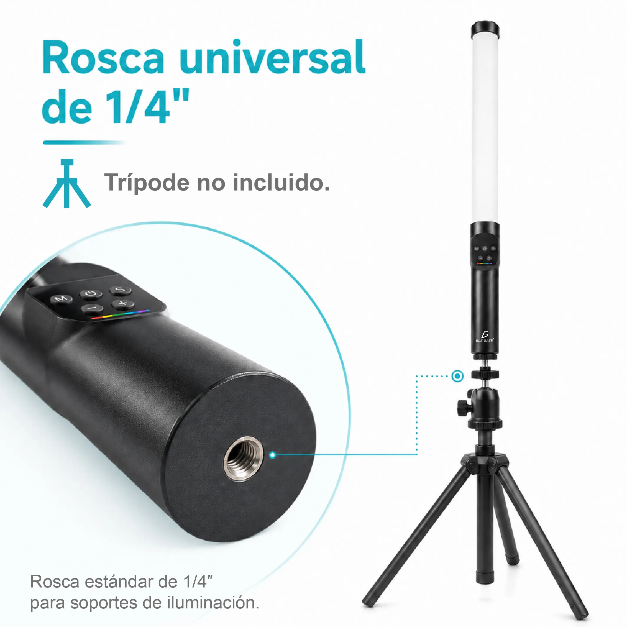 Barra de Luz LED RGB de 12 W para Foto y Video - Imagen 3