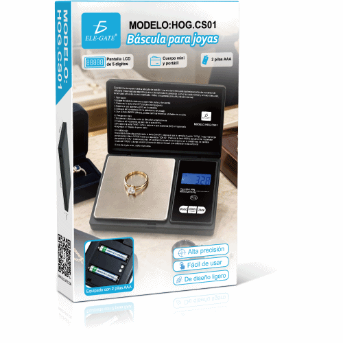 Báscula digital de bolsillo 500 g con resolución 0.01 g - Imagen 4