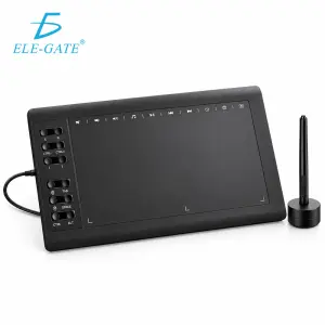 Tableta gráfica USB de 10 × 6 pulgadas con lápiz pasivo