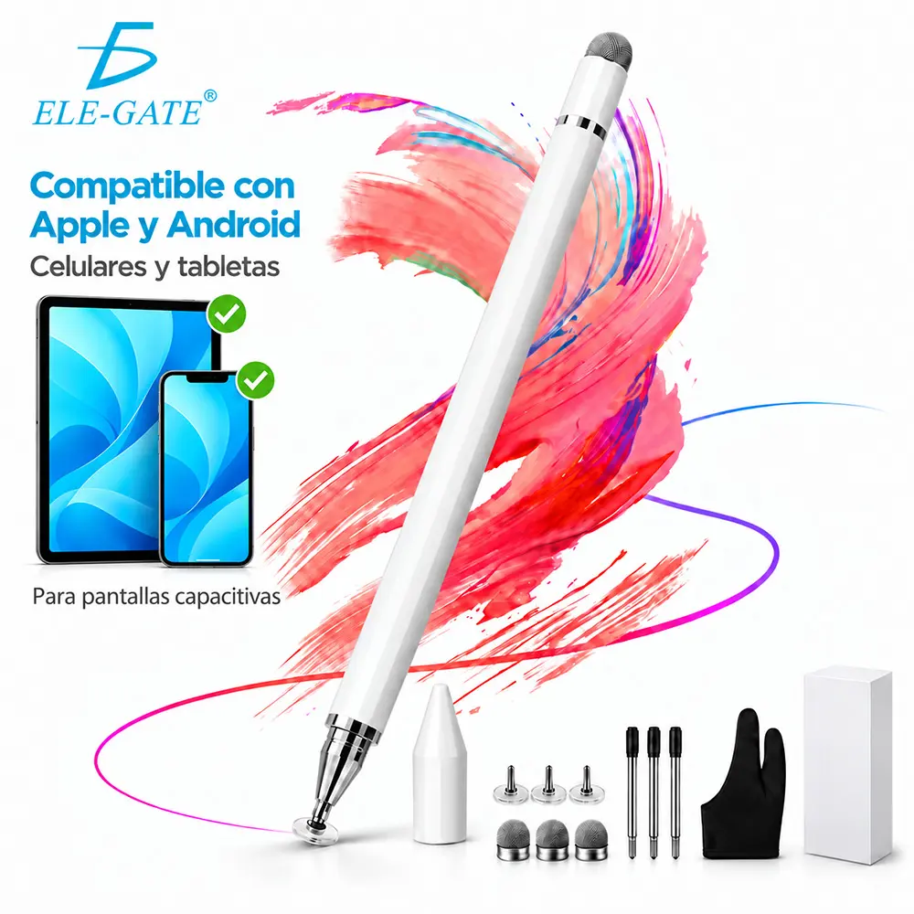 Lápiz capacitivo 3 en 1 para celular tablet y papel