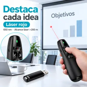 Apuntador Laser Inalámbrico Plug And Play