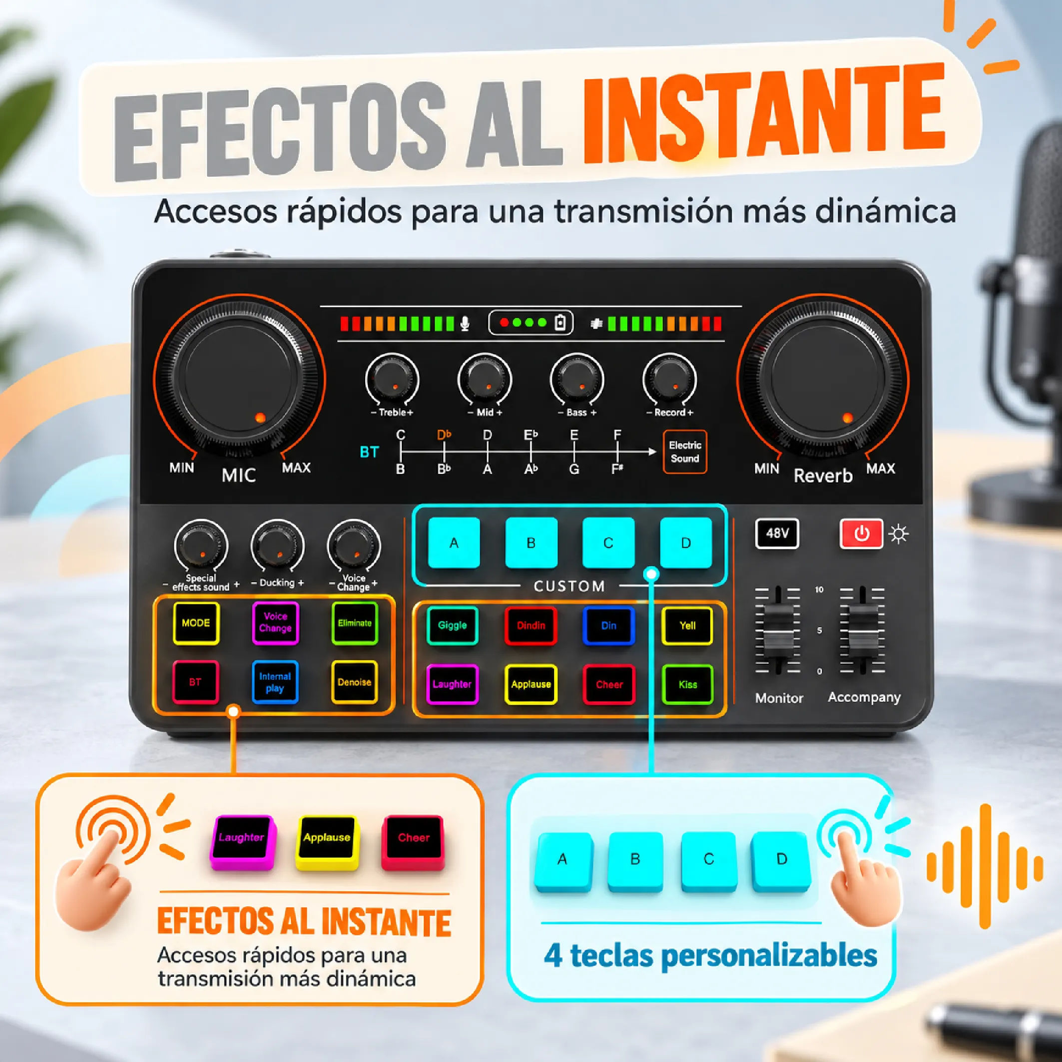 Interfaz De Audio Bluetooth Con Phantom 48 V Para Streaming - Imagen 5