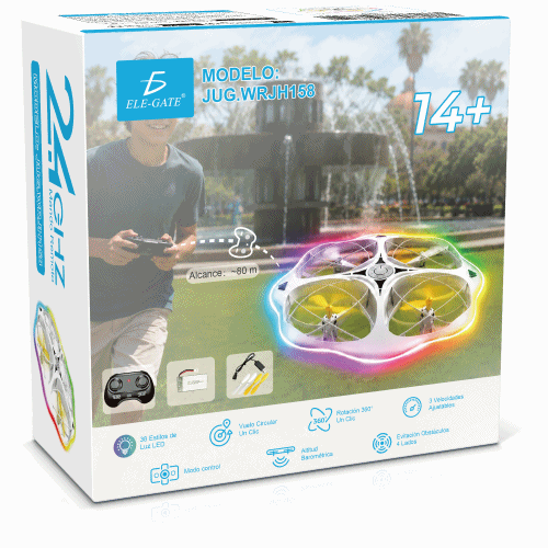 Dron UFO con luces LED y control remoto de 2.4 GHz - Imagen 5