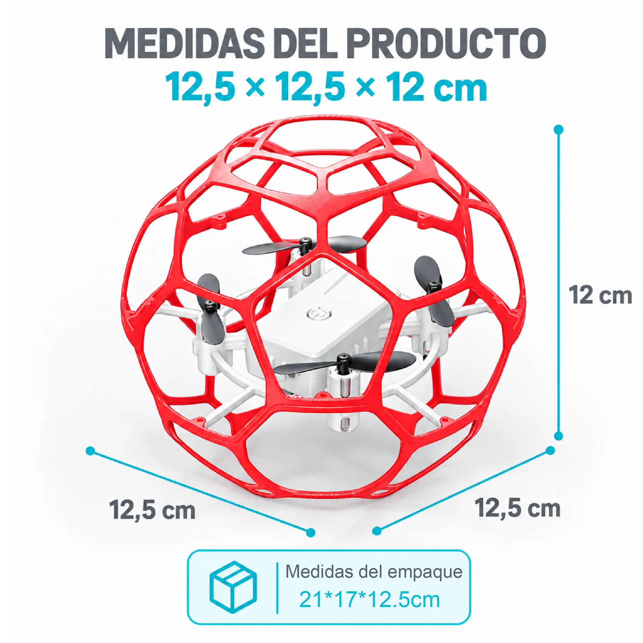 Dron esférico con control remoto y giro de 360 grados - Imagen 3
