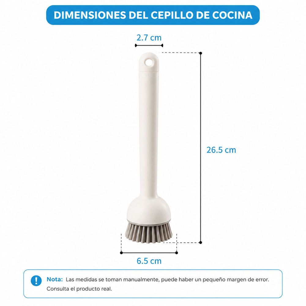 Cepillo de Cocina Multiusos Ajustable 180° con Cerdas Resistentes | Limpieza Profunda para Ollas, Sartenes y Fregaderos - Image 4