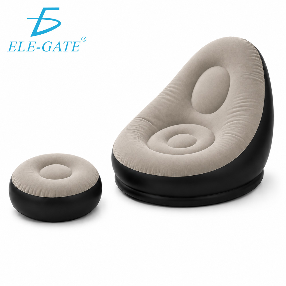 Sofá Inflable  con Puf Para Exterior y Relajación - PVC, 150 kg