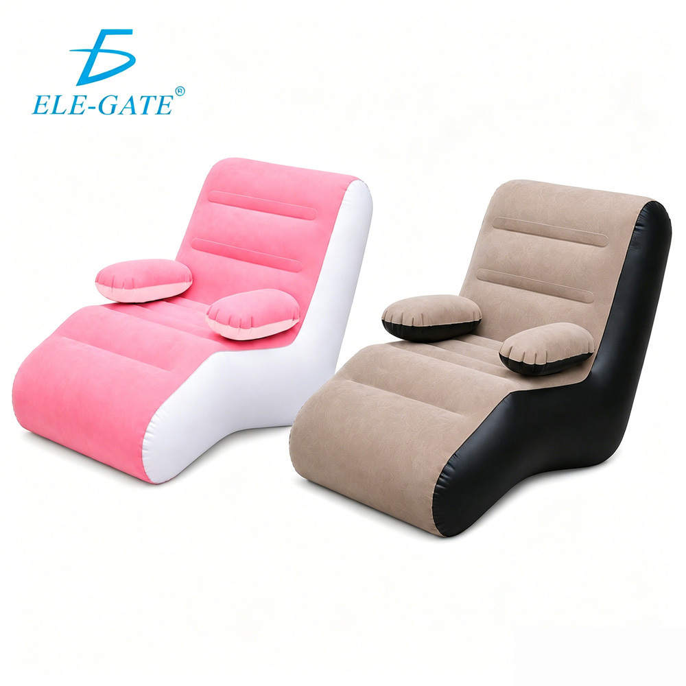 Sillón Inflable Sofá Forma Camping Reclinable Puff Portátil