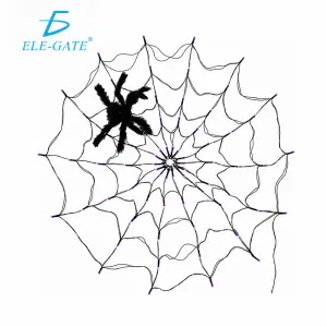 Telaraña de Halloween con Luces LED a Batería