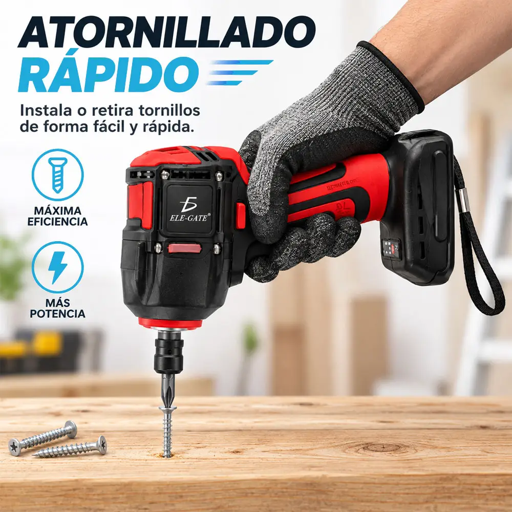 Llave de impacto inalámbrica 20 V MAX con luz frontal - Imagen 2