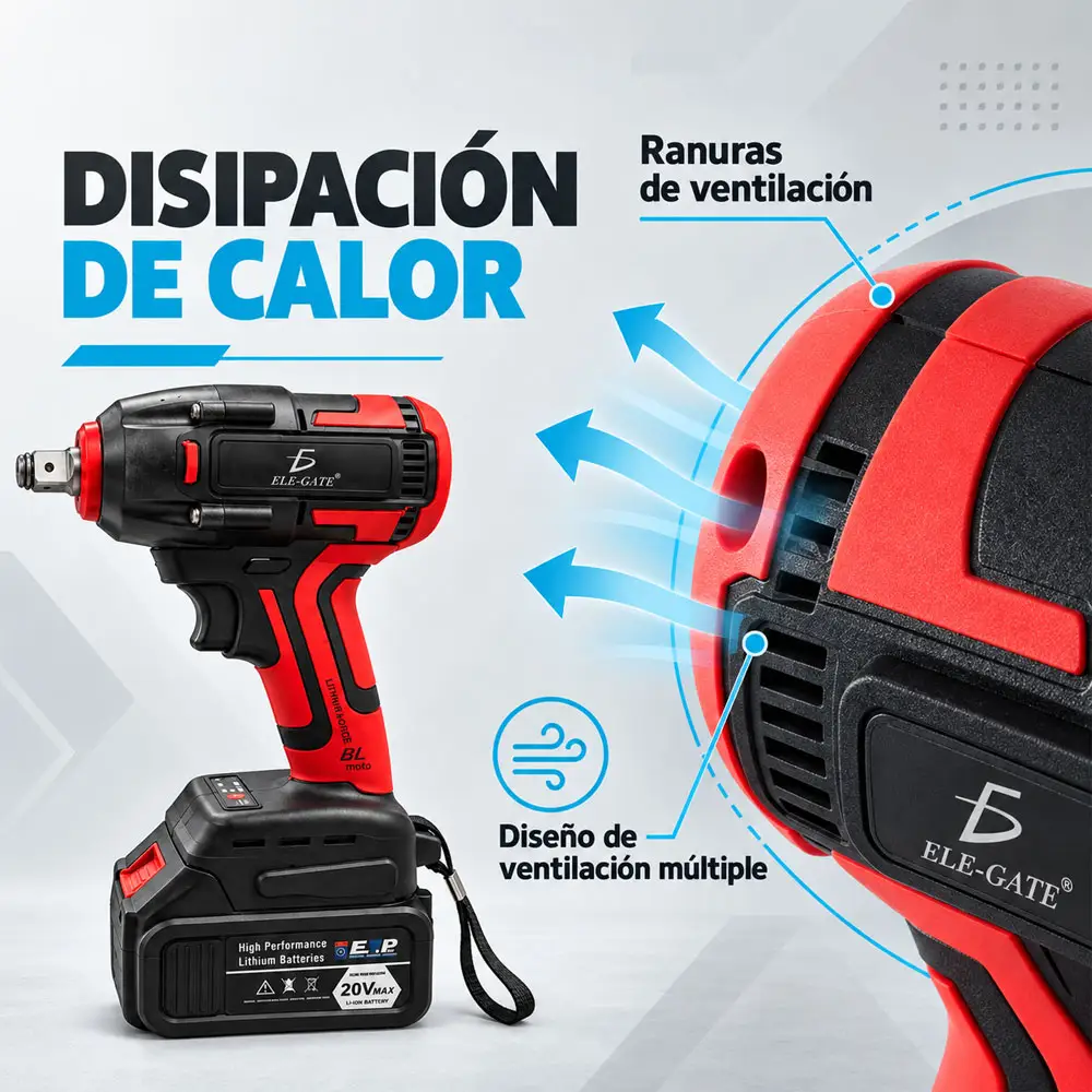 Llave de impacto inalámbrica 20 V MAX con luz frontal - Imagen 3