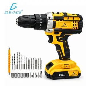 Taladro atornillador inalámbrico 21 V con 18 niveles de torque