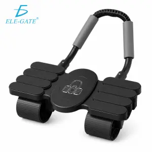 Rodillo Abdominal con Apoyo de Codos, Ruedas y Manillar
