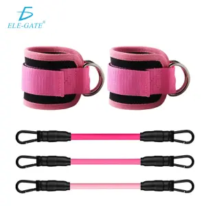 Bandas de Resistencia para Piernas con Correas de Tobillo, 20-30 lb