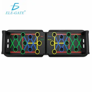 Tabla para Flexiones Plegable con 2 Mangos y Guía por Colores