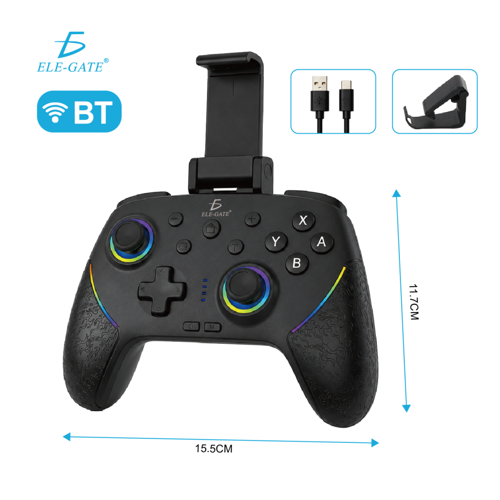 Control Gamer Inalámbrico Bluetooth | 600 mAh, Multiplataforma, Soporte Celular y Giroscopio 6 Ejes - Image 4