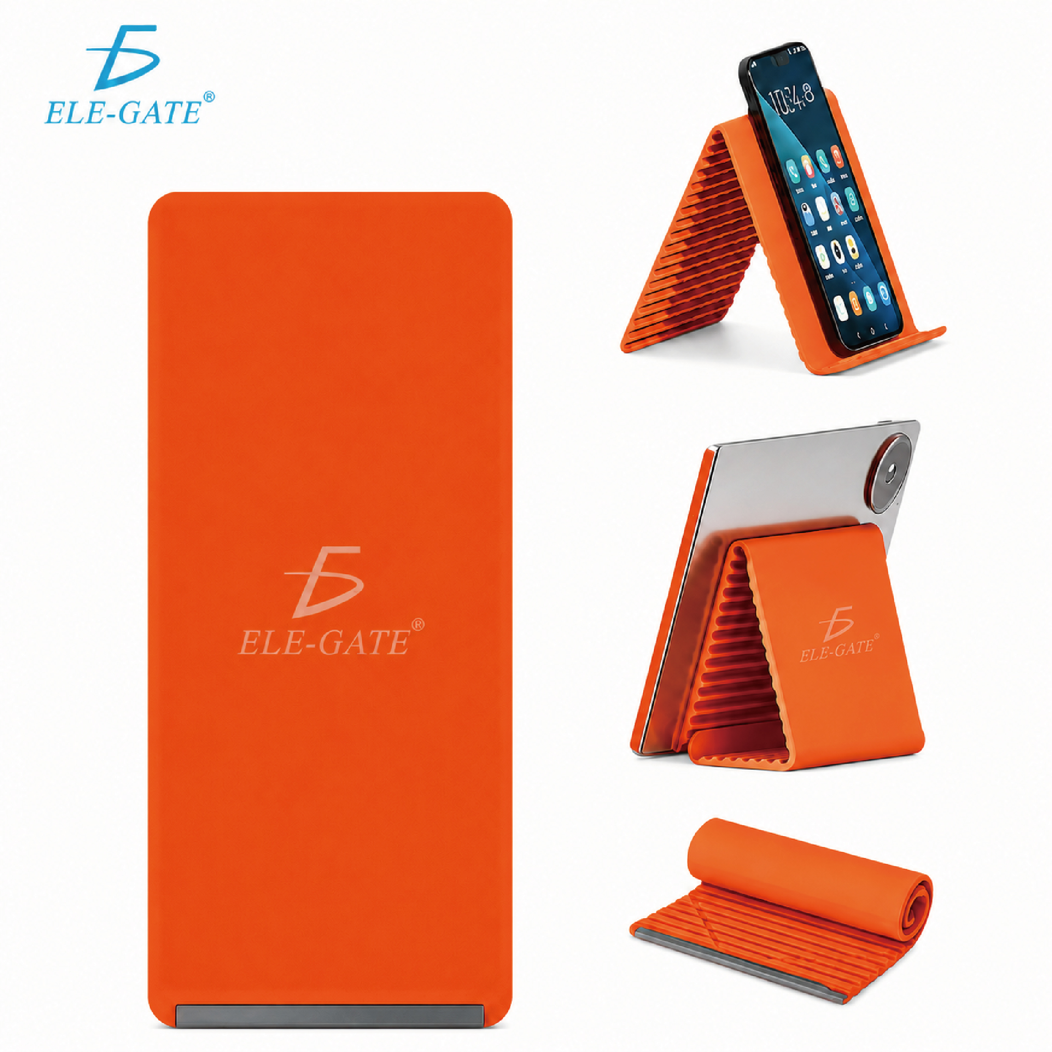 Soporte Plegable para Celular y Tablet | Flexible, Portátil, Ajustable y Lavable
