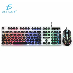 Kit Teclado Mouse Gamer Luz Led Rgb Iluminado