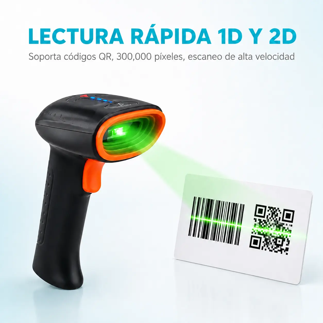 Escáner de Códigos 1D/2D/QR Inalámbrico BT, 2.4G y USB - Imagen 5