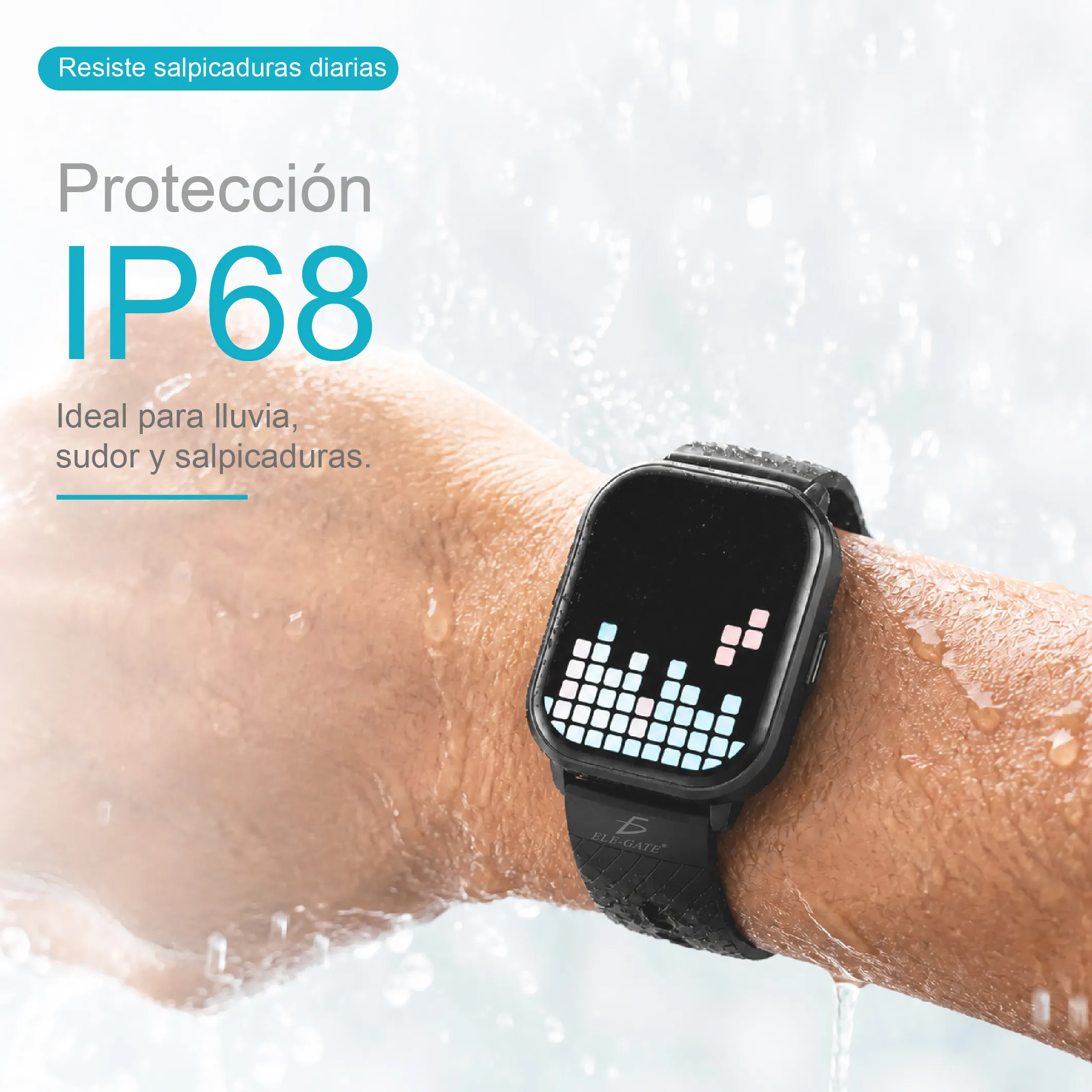 Smart Watch Fashion de 2” con Pantalla Cuadrada – Sumergible, Llamadas Bluetooth y Carga Inalámbrica - Imagen 5