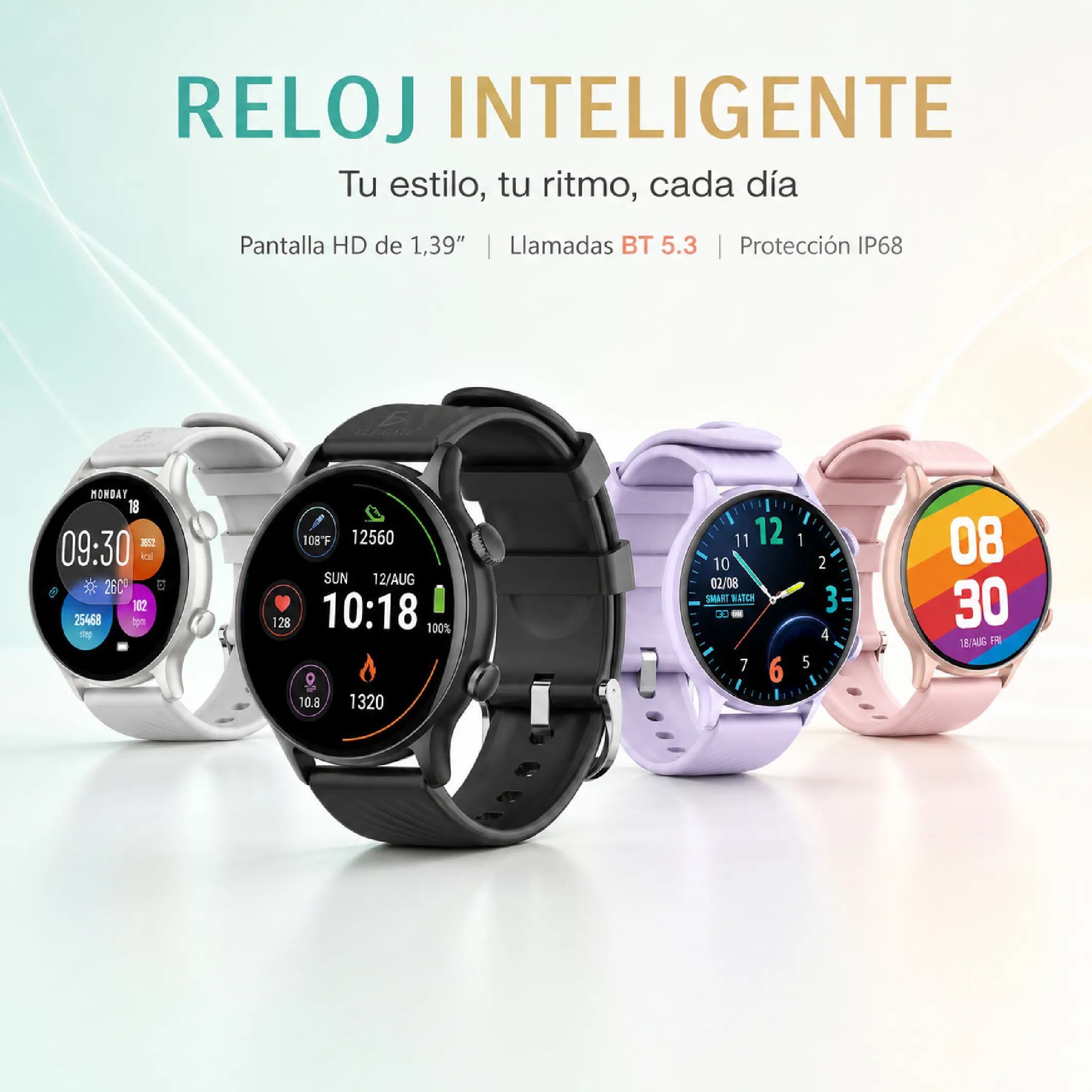 Smart Watch Deportivo Con Pantalla Re, Llamadas Bluetooth, 100 Modos Deportivos Y Batería De 15 Días - Imagen 9