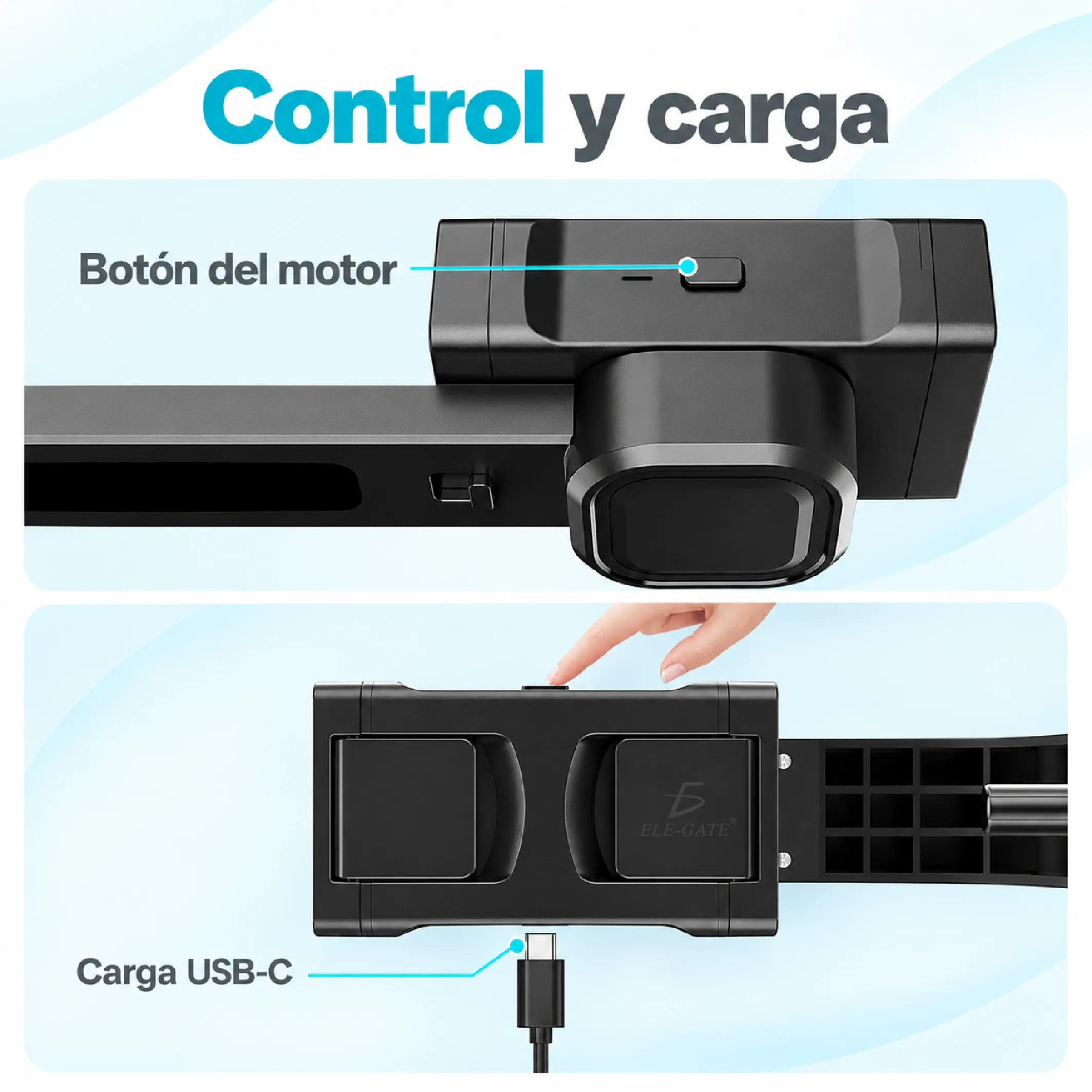 Selfie Stick Con Tripie Y Estabilizador Para Smarth Phone Con Carga USB - Imagen 5