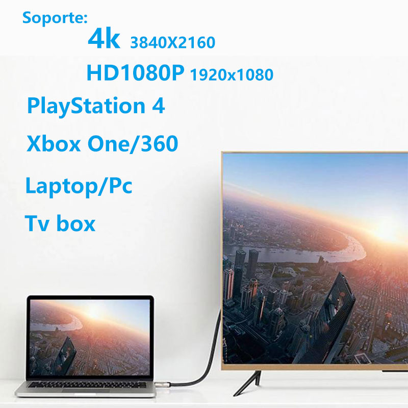 MODAVELA Cable Hdmi 15 Metros Full HD 1080p Ps3 Xbox 360 Laptop TV
