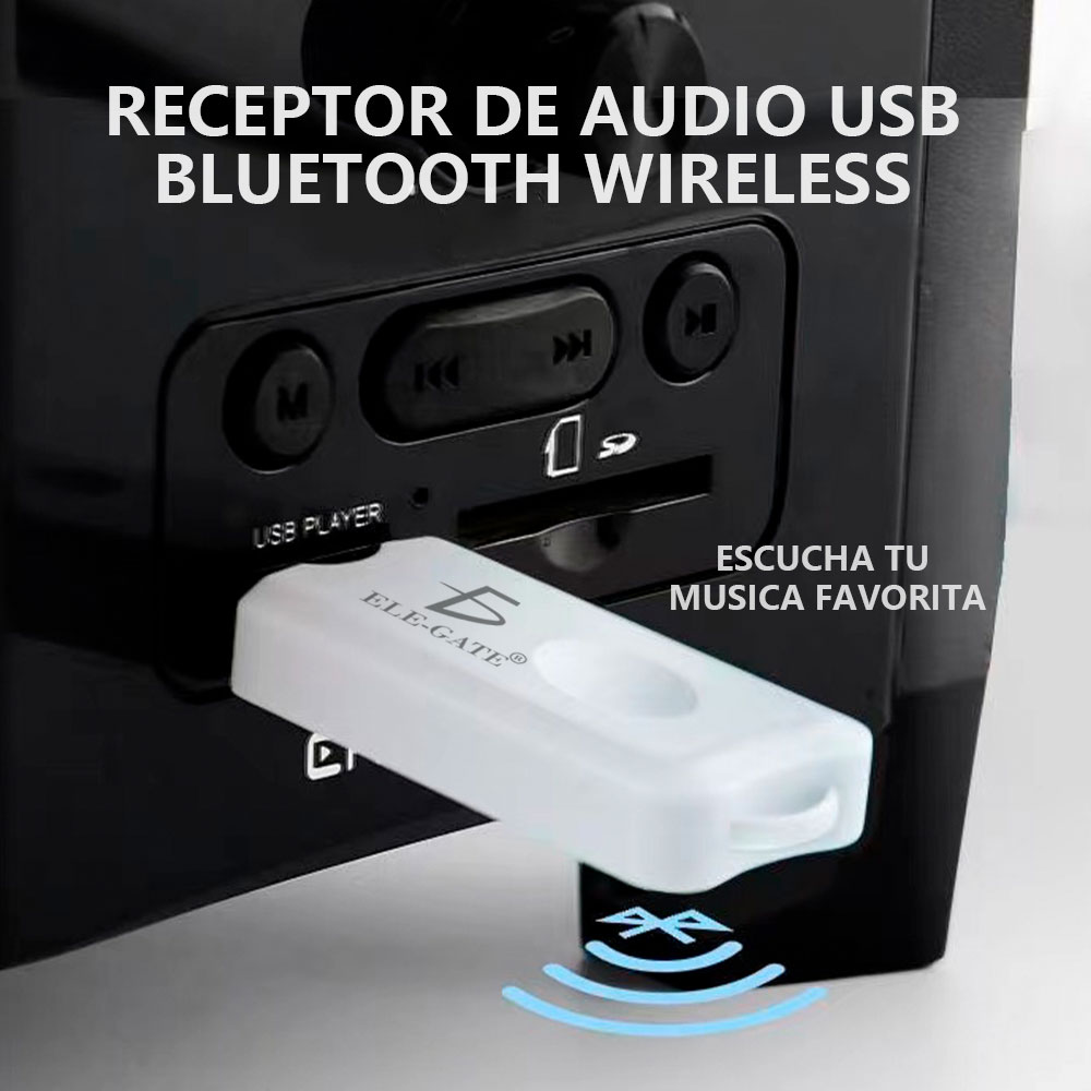 GENERICO Transmisor 35mm Receptor Coche Bluetooth Música Llamad