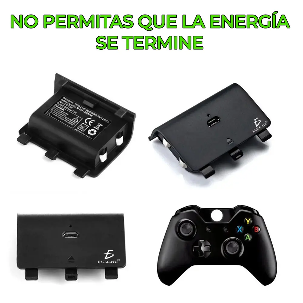 Carga Y Juega Para Control Xbox One Bateria