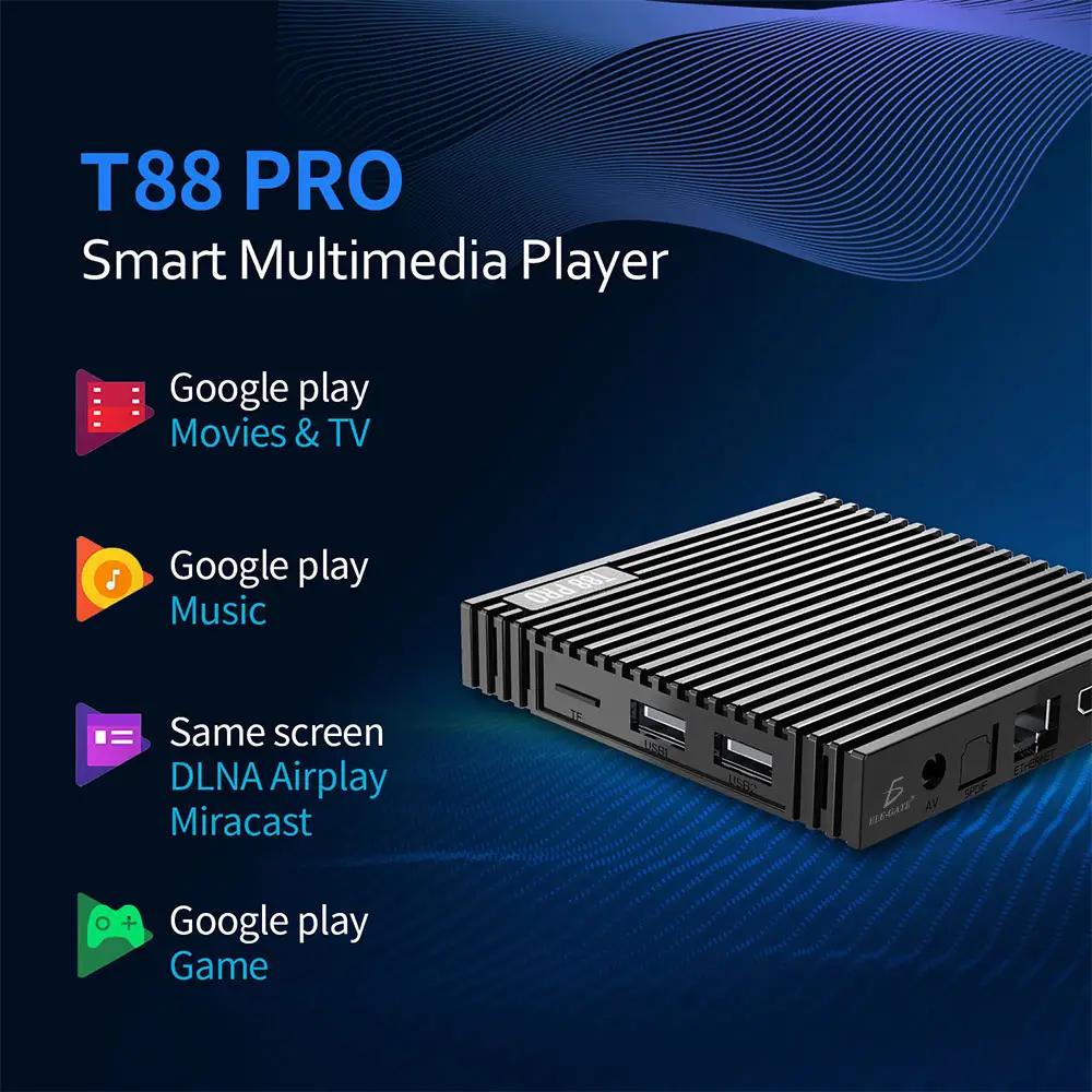 Smart Tv Box Andorid 7.1 4k HD 5G DDR3 2G 16G